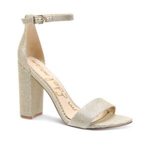 Sam Edelman Yaro Heel Sandals in Gold